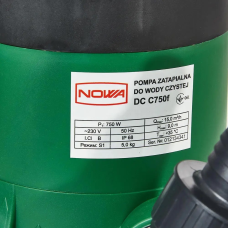 Насос занурювальний для чистої води NOWA DC C750f