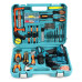 Шуруповерт ударный Makita 550DWE (24 В,5Ач) увеличенный набор инструментов в кейсе