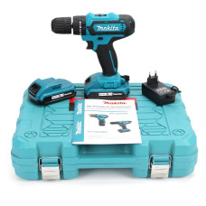 Шуруповерт ударний Makita 550DWE (24В,5Ач) збільшений набір інструментів у кейсі