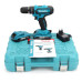 Шуруповерт ударний Makita 550DWE (24В,5Ач) збільшений набір інструментів у кейсі