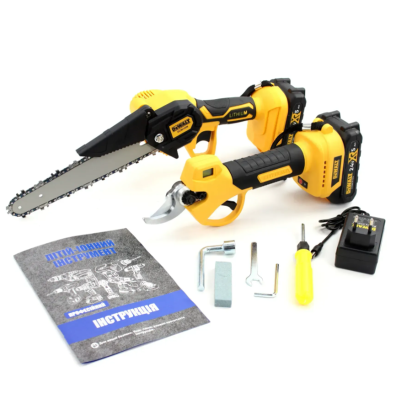 Набір 2в1 DeWalt 24V (секатор, дисплей DCMPP540P1 + пила DCM155N 20)