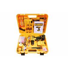 Шуруповерт Ударный аккумуляторный DeWALT DCD791 (24V, 6AH) с большим набором инструментов (82 ед.) Девольт