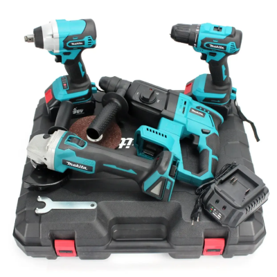 Набор аккумуляторный 4в1 Makita 36V (Шуруповерт DDF484 + Болгарка DGA504 + Перфоратор DHR202 + Гайковерт DTW301)