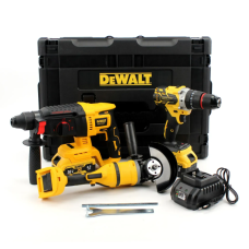 Набір акумуляторний 3в1 DeWalt 36V (Перфоратор DeWalt DCH133NT + Шуруповерт DeWalt DCD996 + Кутова шліфмашина DeWalt DCG409)