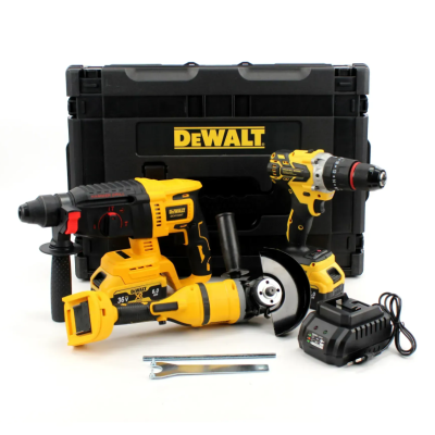 Набор аккумуляторный 3в1 DeWalt 36V (Перфоратор DeWalt DCH133NT + Шуруповерт DeWalt DCD996 + Угловая шлифмашина DeWalt DCG409)