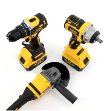 Набір 3в1 DeWalt 36V (викрутка DCD796 + кутова шліфувальна машина DCG409 + гайковий ключ DCF922) Набір 3в1 DeWalt 36V (викрутка DCD796 + кутова шліфувальна машина DCG409 + гайковий ключ DCF922)
