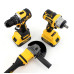 Набір 3в1 DeWalt 36V (викрутка DCD796 + кутова шліфувальна машина DCG409 + гайковий ключ DCF922)