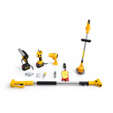Набір садовий 5в1 DeWalt (DCM160N, DCMPP540P1, DCMST156N, повітродувка, подовжувач) 