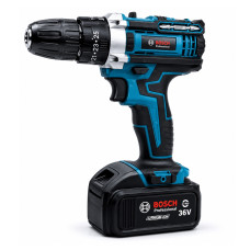 Шуруповерт ударний BOSCH GSB 36-2LI (36В, 6АЧ) з набором інструментів