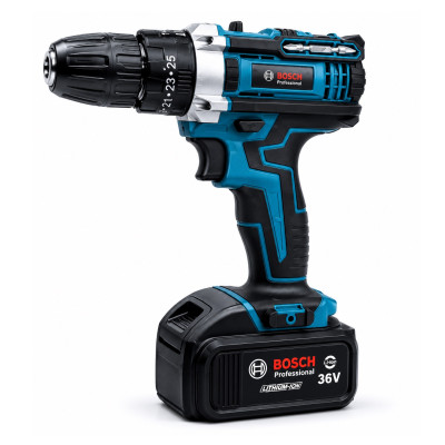 Шуруповерт ударний BOSCH GSB 36-2LI (36В, 6АЧ) з набором інструментів